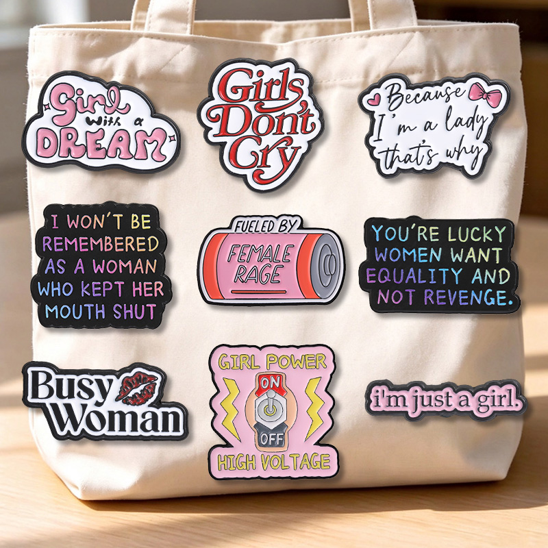 Jewelry Making History - Women Power Enamel Pins Feminist ‌Well-behaved