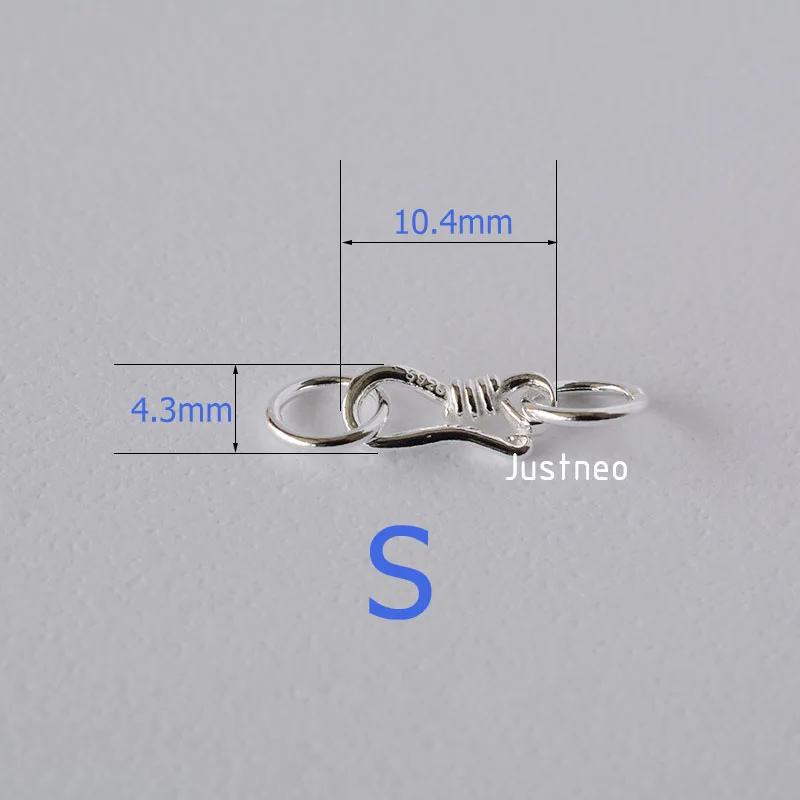 Sterling Silver S Hook & Eye F - Lobster Clasp Silver review and price